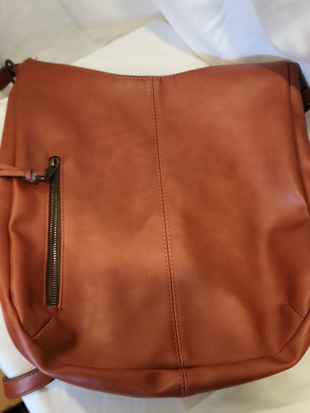 Brown Leather Hobo Shoulder Bag Buttery Soft Material- Classic Everyday Carry